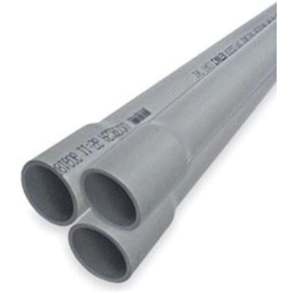 VENTRAL Electrical Wire Conduit Schedule 40 Pipe 2 PCS X 5FT PVC 1" Inch