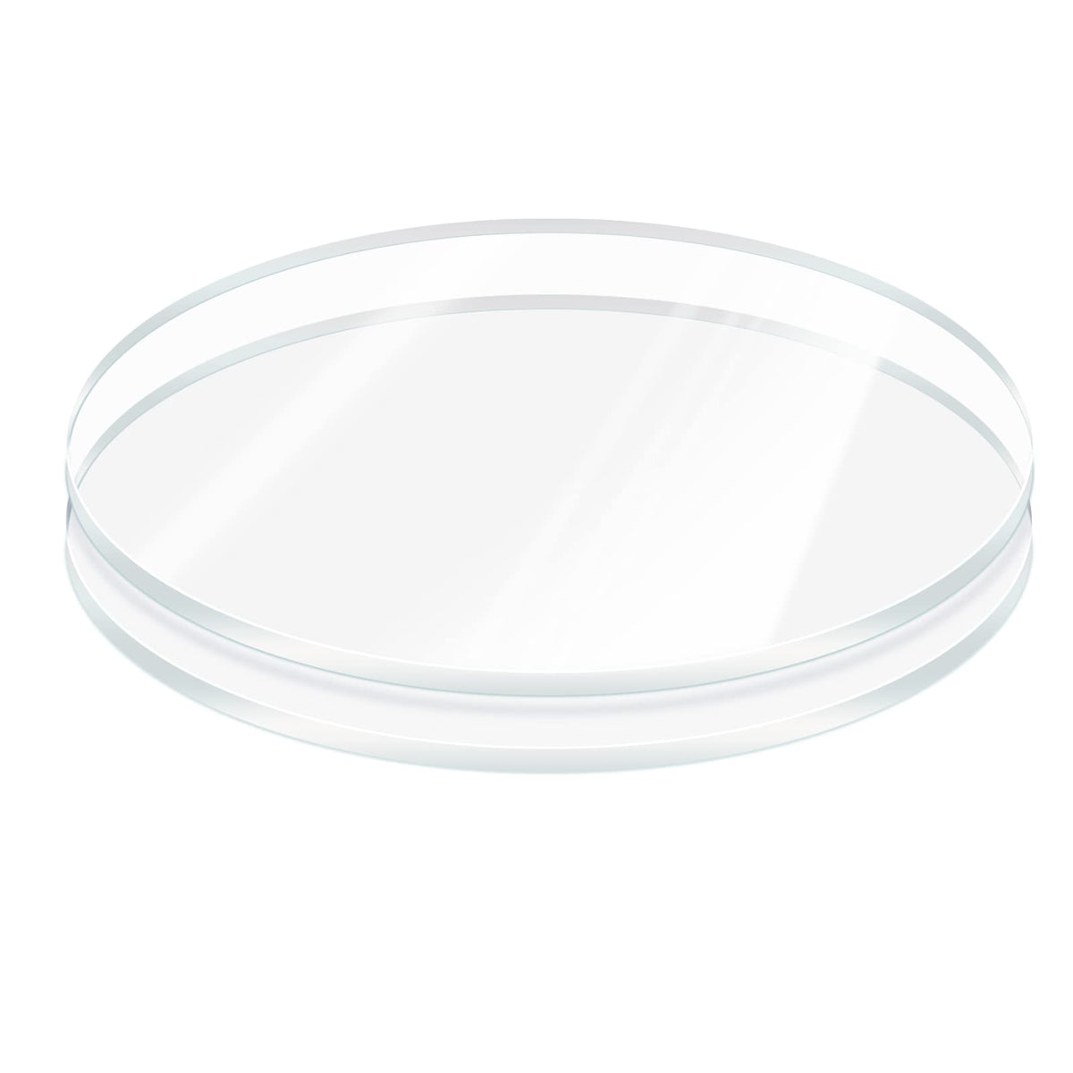 4 Pieces 1/8" Round Plexiglass Sheet, 6 Inch Diameter Clear Acrylic Circle, Cake Disk Acrylic Sheet, Plexiglass Table Top, Round Acrylic Backdrop
