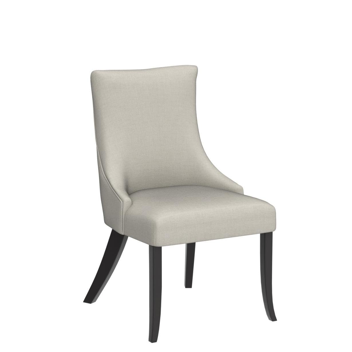 CHITA Modern High Back Dining Room Chairs Set of 2, Farmhouse Upholstered Dining Chairs, Fabric in Linen