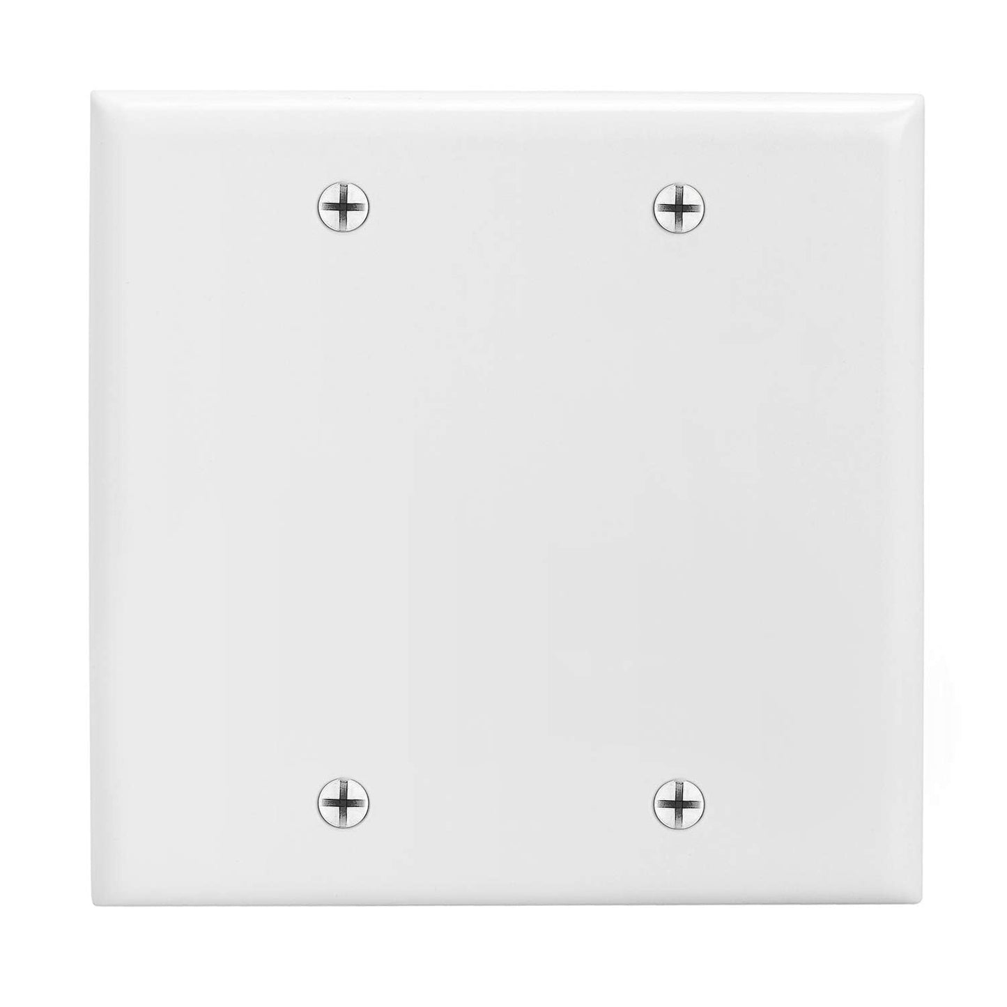 Cmple - 3 Port Keystone Wall Plate Single-Gang Wall Plate with Standard Size Keystone Jack Insert - White