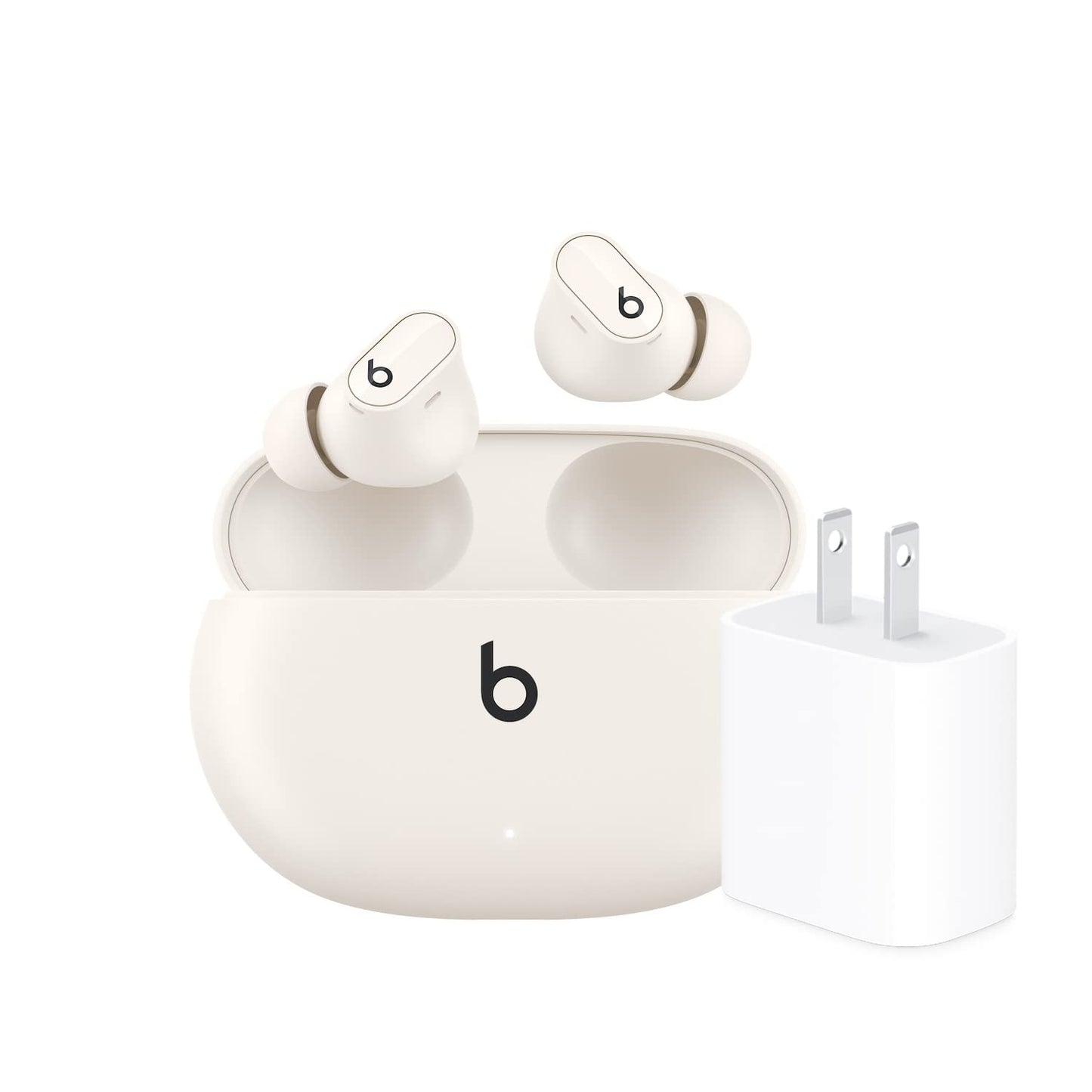 Beats Studio Buds + | True Wireless Noise Cancelling Earbuds, Enhanced Apple & Android Compatibility, Built-in Microphone, Sweat Resistant Bluetooth Headphones, Spatial Audio - Black/Gold