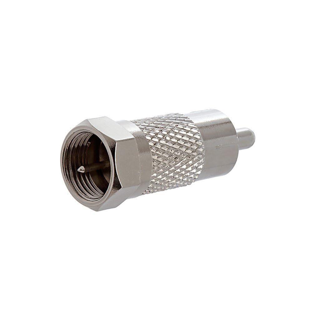 Cmple - F-Type Female to RCA Female Adapter Audio Video RCA Jack to F Jack Connector Converter Coax Coaxial Cable Joiner