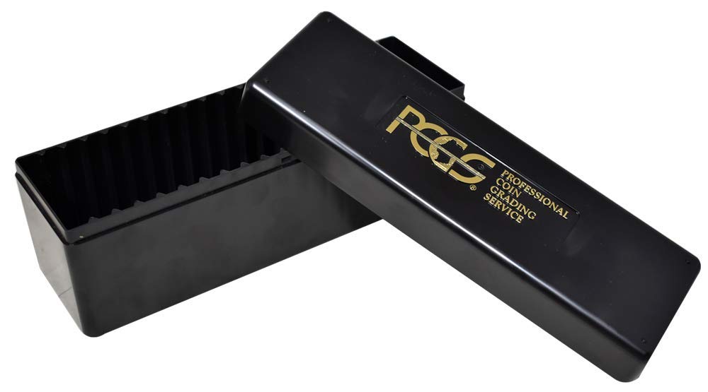 PCGS Plastic Storage Box for 20 Slab Coin Holders Black