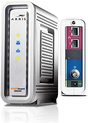 ARRIS SB8200 Surfboard Cable Modem Docsis 3.1 Gigabit Cable Modem Works with COX, Xfinity, Spectrum and Many Other (Renewed)