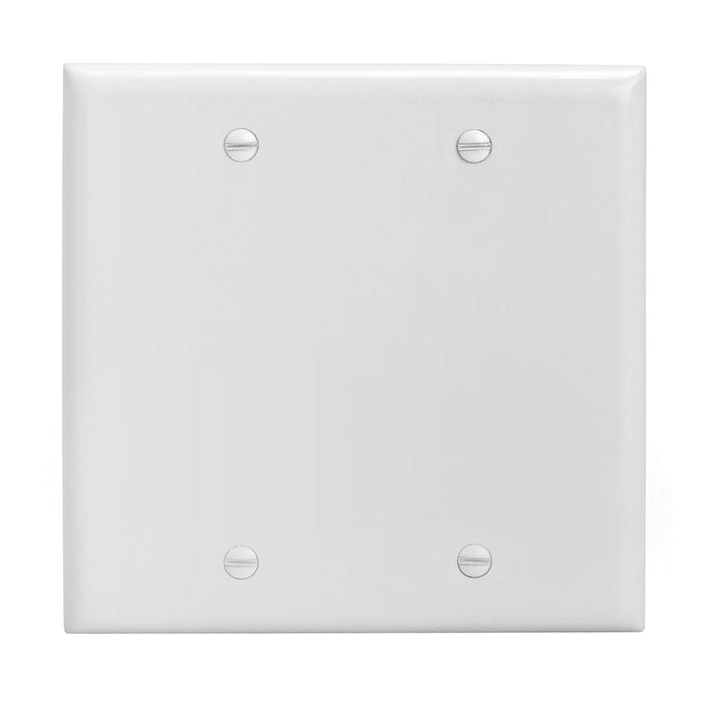 Cmple - 3 Port Keystone Wall Plate Single-Gang Wall Plate with Standard Size Keystone Jack Insert - White