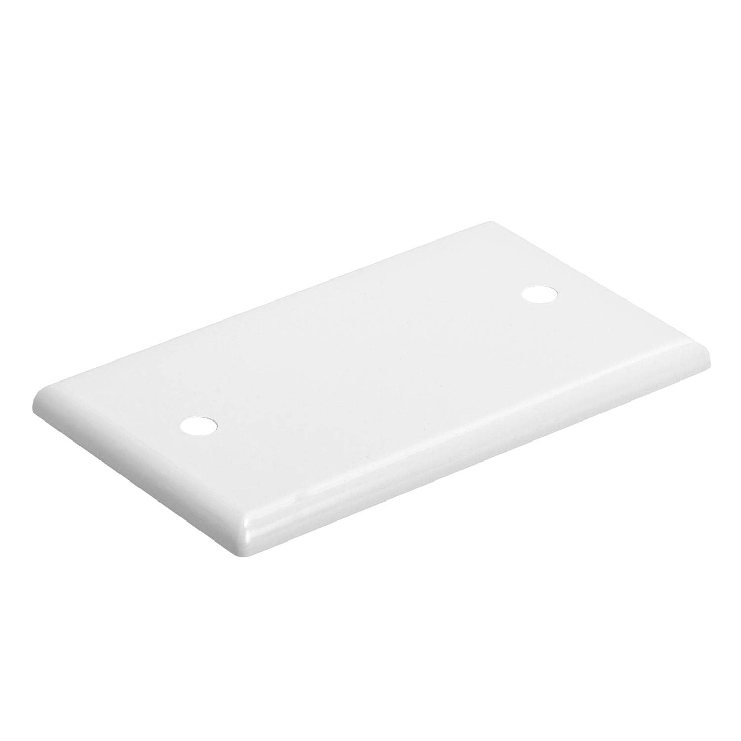 Cmple - 3 Port Keystone Wall Plate Single-Gang Wall Plate with Standard Size Keystone Jack Insert - White