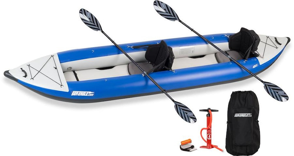 The 420x Explorer Inflatable Kayak - Pro Carbon Package