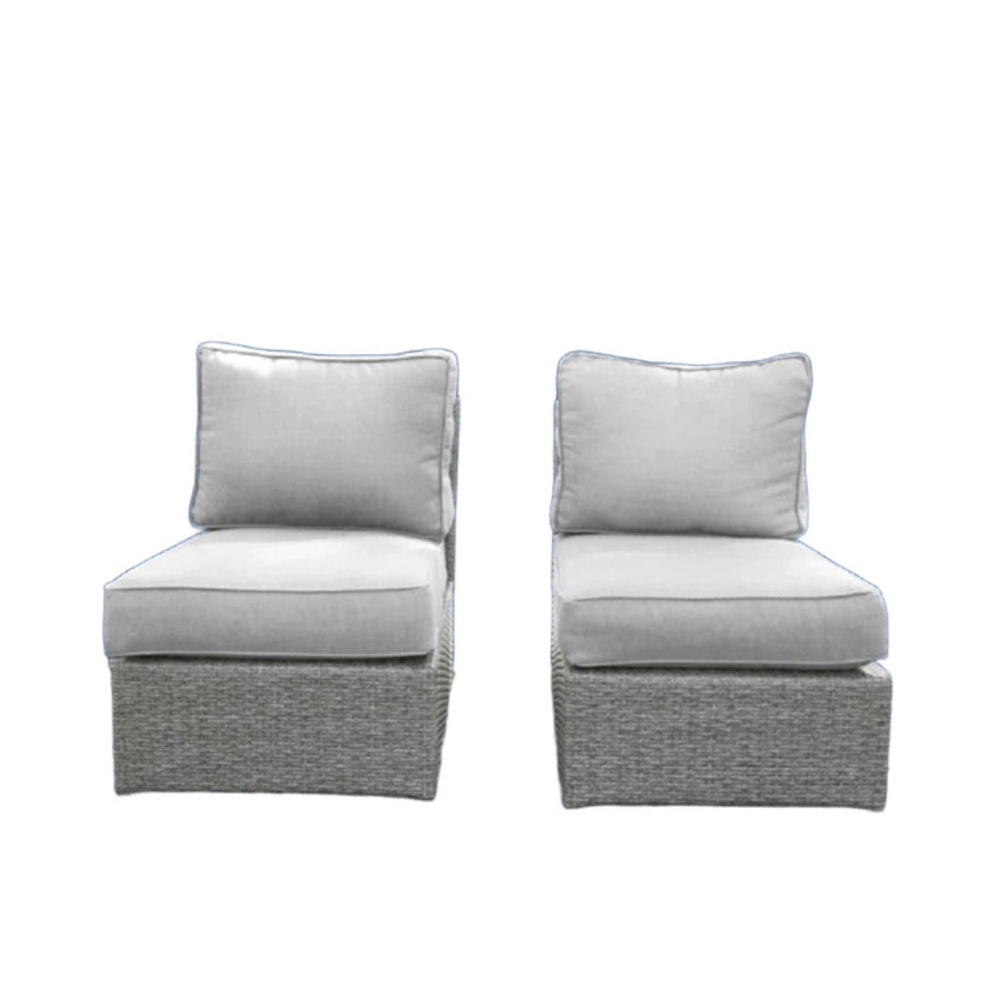 Armless Patio Chair With Cushions