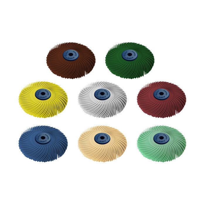 Dedeco® Sunburst® 3" 3-Ply Radial Bristle Disc Assortment
