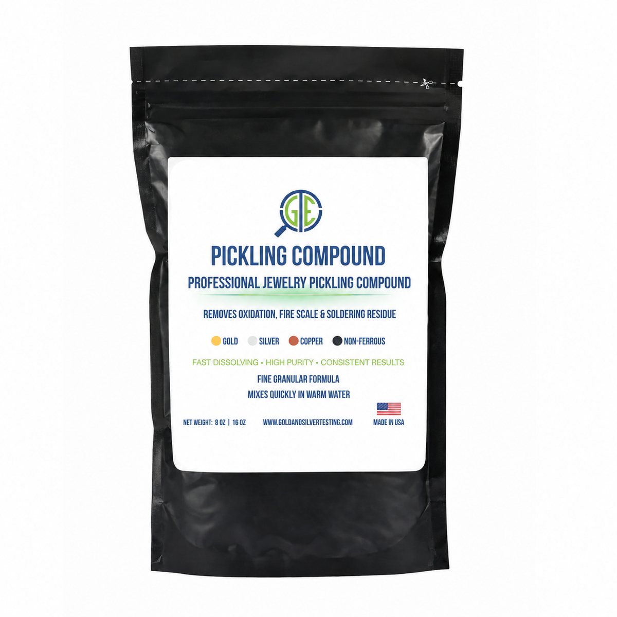 8 Oz Pickle Pickling Powder Deoxidizing Flux Cleaning Compound Jewelry Cleaner