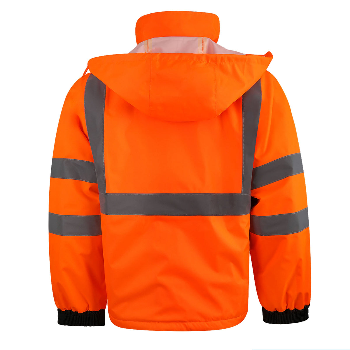 Hi-Vis Class 3 Zip-Up Jacket with Hood