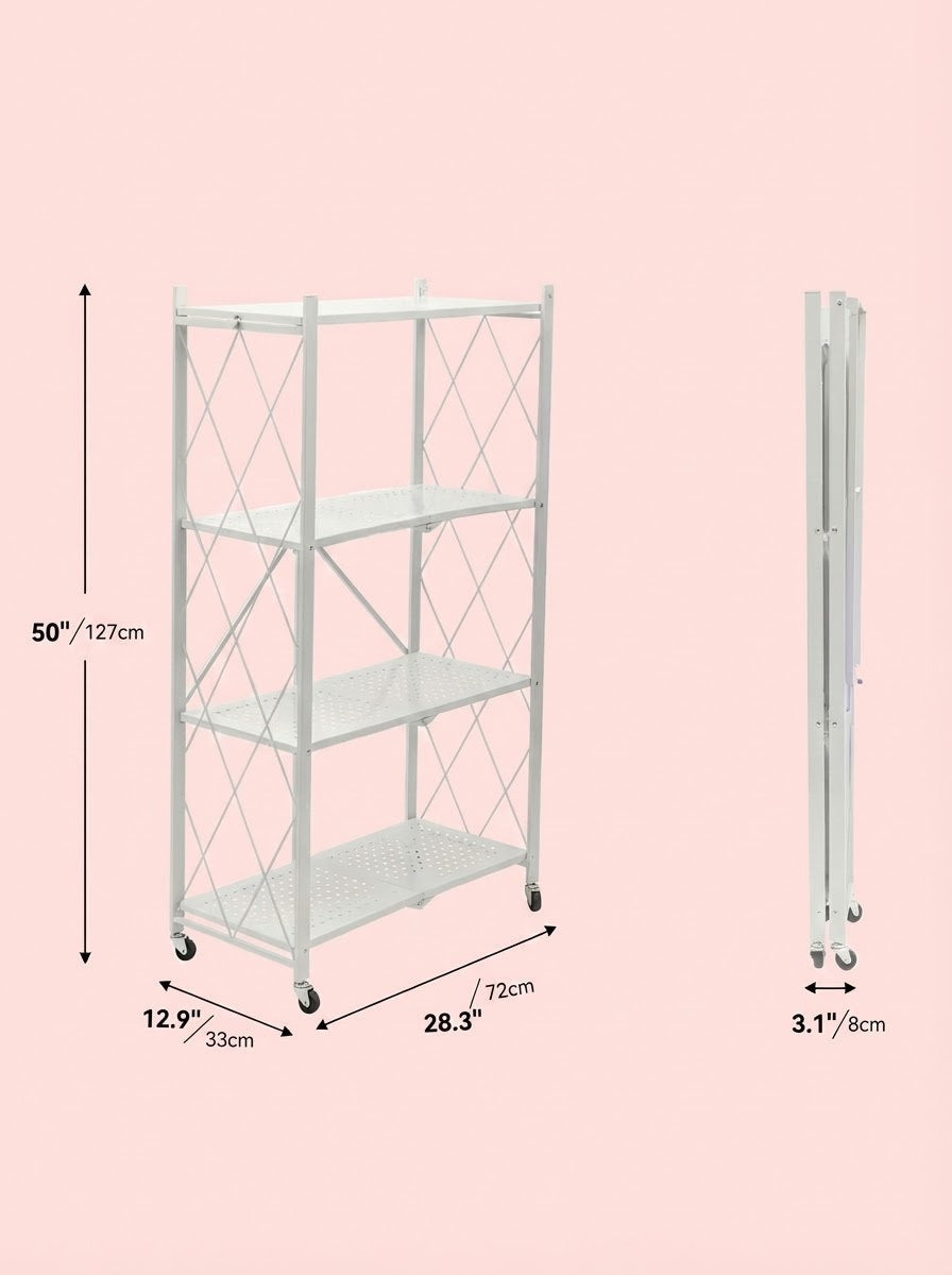 Heavy-Duty Shelving Unit | Metal 3/4/5-Tier Storage Rack