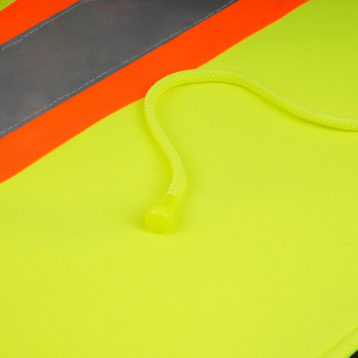 Hi-Vis Class 3 Color Block Zip-Up Hoodie with Reflective Stripes