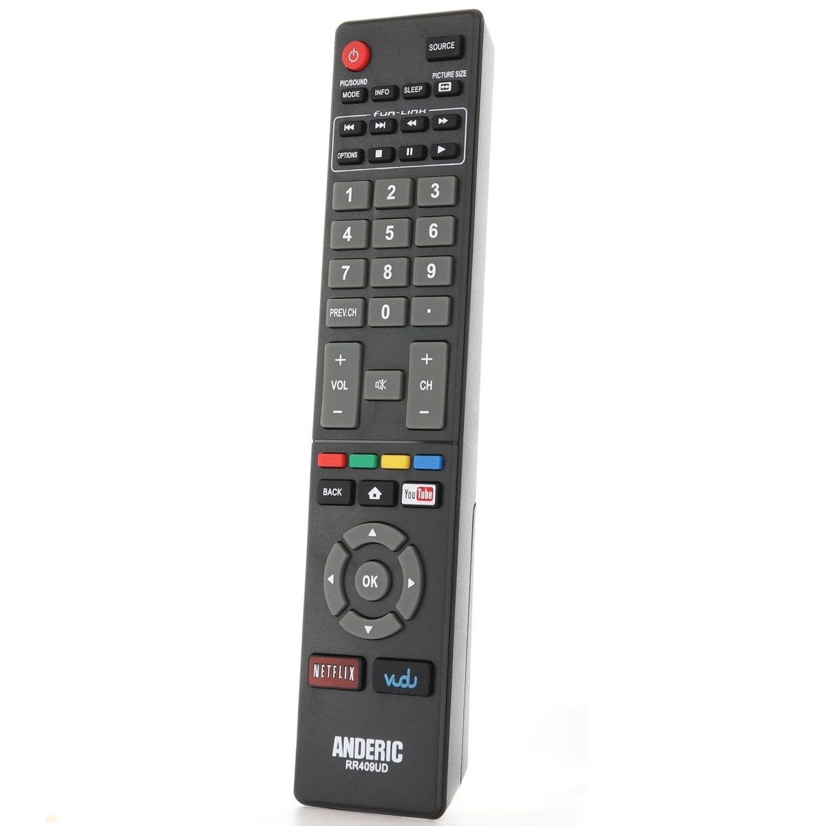 Anderic Substitute for Magnavox NH424UP Smart TV Remote Control [RR409UD]
