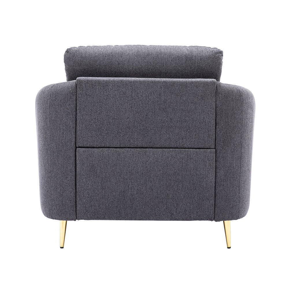 Yuina - Chair - Gray Linen