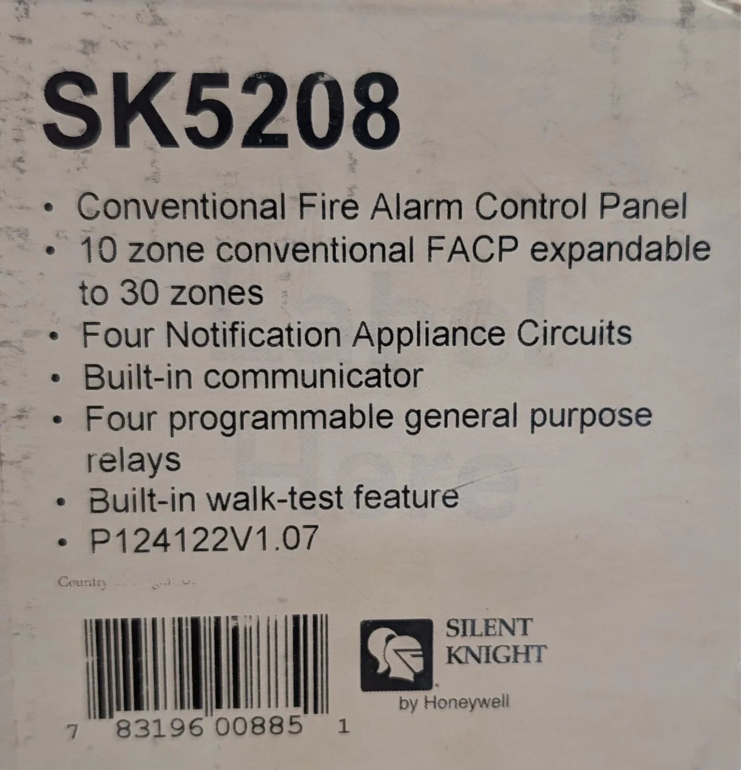 Silent Knight SK-5208 Fire Alarm Control Panel