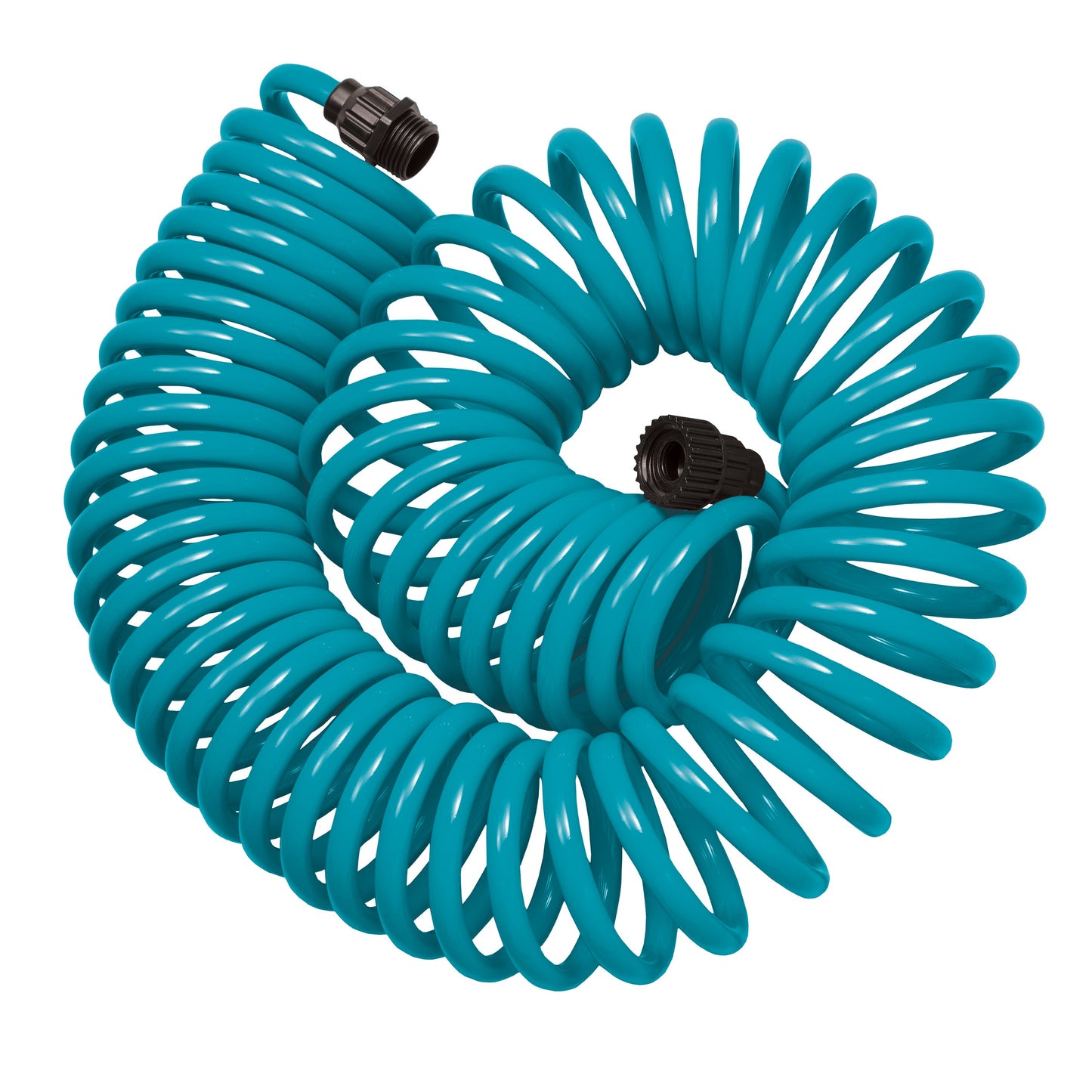 50' Blue Coil Hose w/8-Pattern Plastic Nozzle 27436