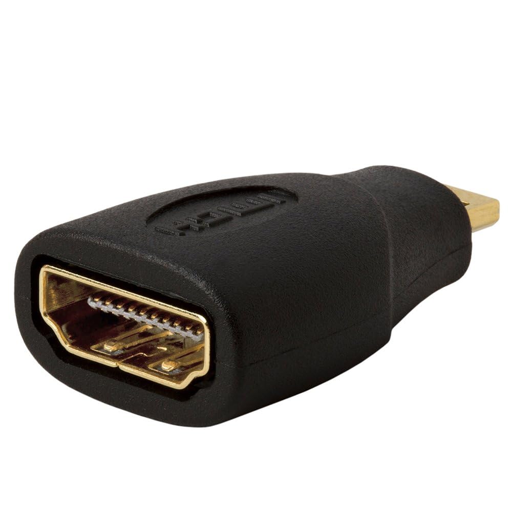 Cmple 10 Pack Micro HDMI Male to HDMI Female Adapter, Gold Plated, Compact Size