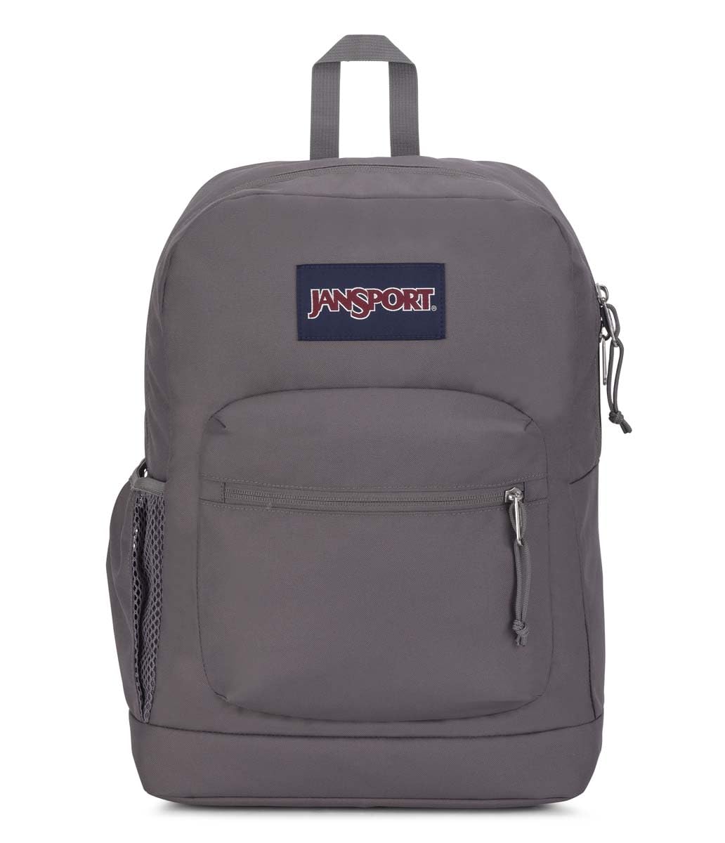 JanSport Cross Town Plus Backpack - Large Main Compartment, Side Water Bottle Pocket, 15-Inch Padded Laptop Sleeve - Black