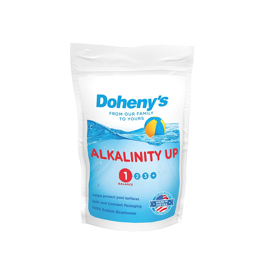 Doheny's Alkalinity Up | Pool Alkalinity Increaser | Raises Total Alkalinity & pH | Water Balancer | Fast Acting | Reduces Corrosion | Proudly Made in USA | 25 lb
