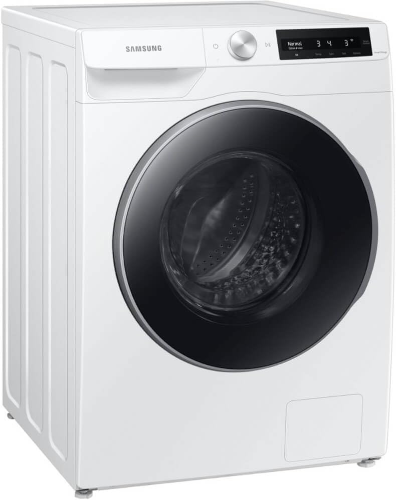Samsung 2.5 Cu Ft Compact Front Load Washer, Stackable for Small Spaces, 40 Minute Super Speed Washing Machine, Steam Wash Clothes, Self Cleaning, Energy Star Certified, WW25B6900AW/A2, White
