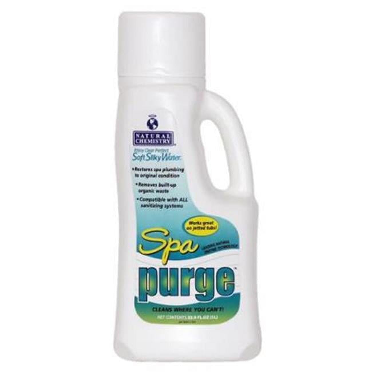 Natural Chemistry Spa Purge, 1 Liter, Single Pack | Clarifies Water, Prevents Scum, Works with Both Indoor & Outdoor Hot Tub & Spas