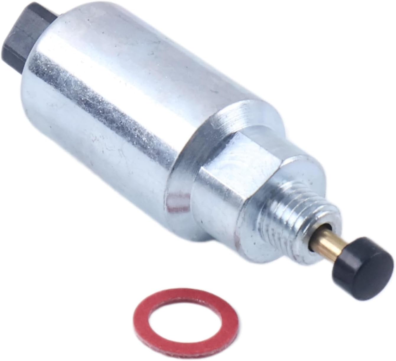Carburetor Fuel Solenoid 699915 695423 for Briggs & Stratton Nikki Carb | with Rubber Tip; for 695423 699878 794572 799727 799728 796109 499161 496592 498231 Carburetors