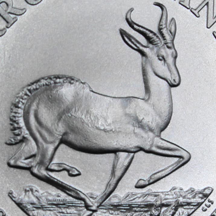 2017 - Present (Random Year) 1 oz South African Silver Krugerrand Coin Brilliant Uncirculated with a Certificate of Authenticity 1 Rand (R1) Seller BU