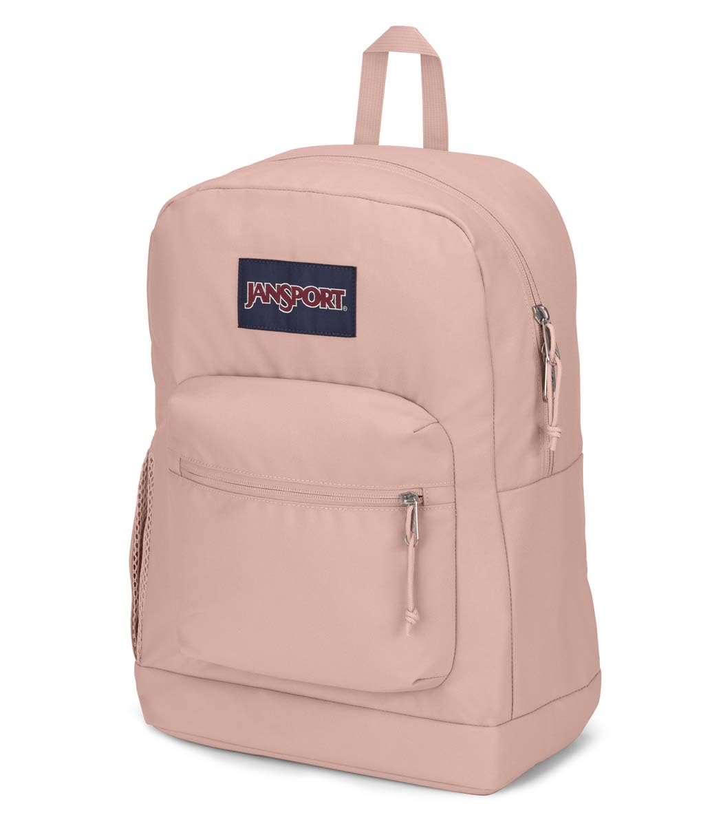 JanSport Cross Town Plus Backpack - Large Main Compartment, Side Water Bottle Pocket, 15-Inch Padded Laptop Sleeve - Black