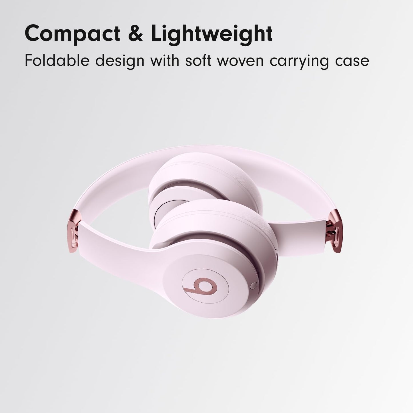 Beats Solo 4 - Wireless On-Ear Bluetooth Headphones, Up to 50-Hour Battery Life, Ultra-Lightweight Comfort, Powerful and Balanced Sound, Apple & Android Compatible - Matte Black