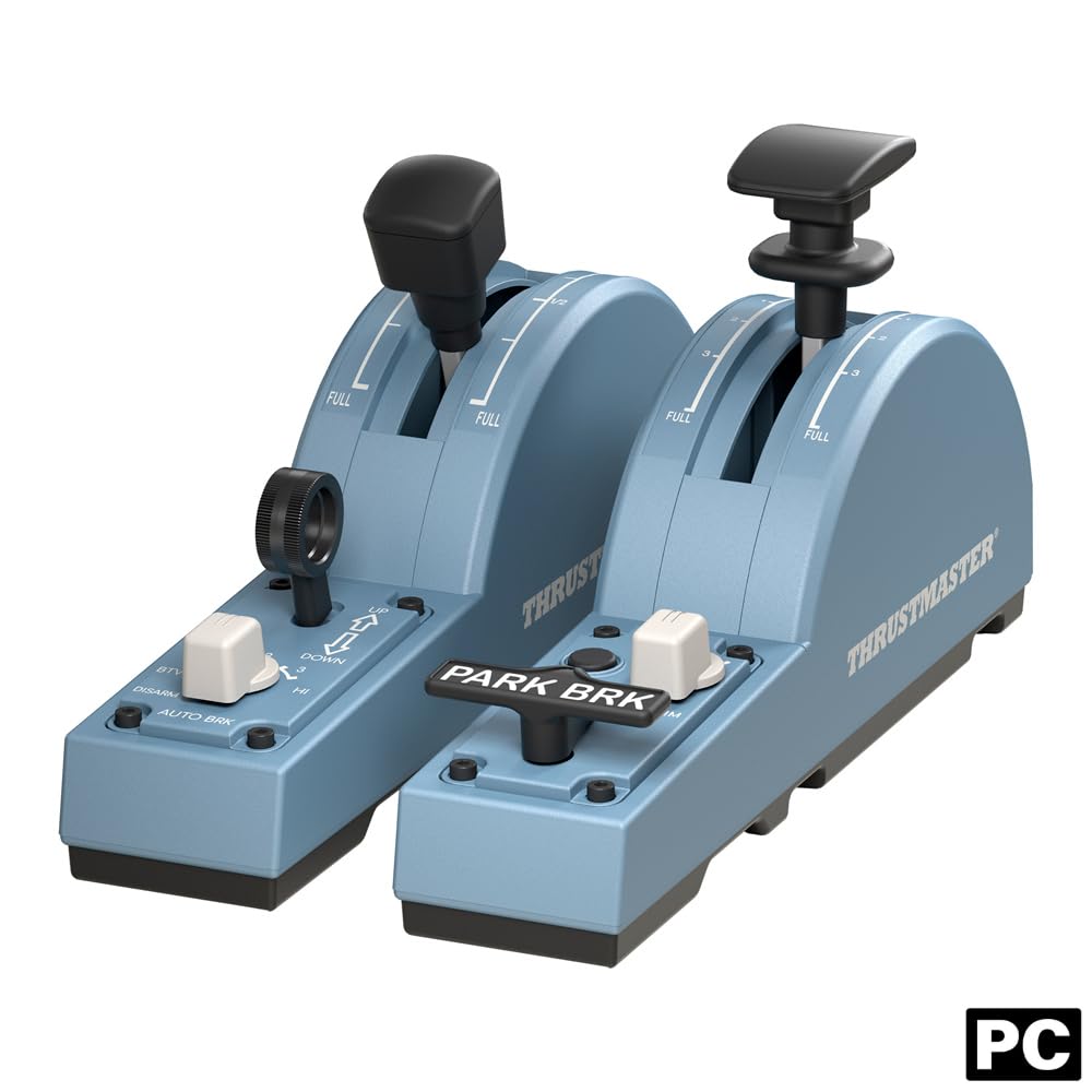 Thrustmaster TCA Sidestick Airbus Edition Flight Sim Joystick - PC | A320 1:1 replica, drift-free magnetic sensor, 17 mappable action buttons, built-in throttle, thrust reverser, Hall sensor