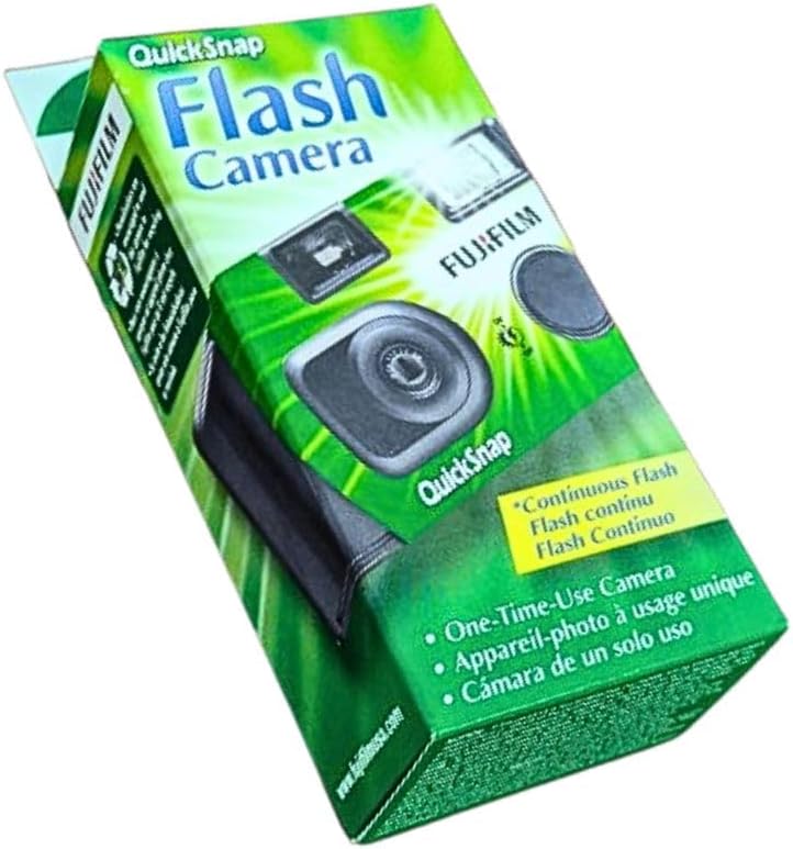 Fujifilm QuickSnap Flash 400 One Time Use 35mm Camera with, 27 Exposures, 4-Pack