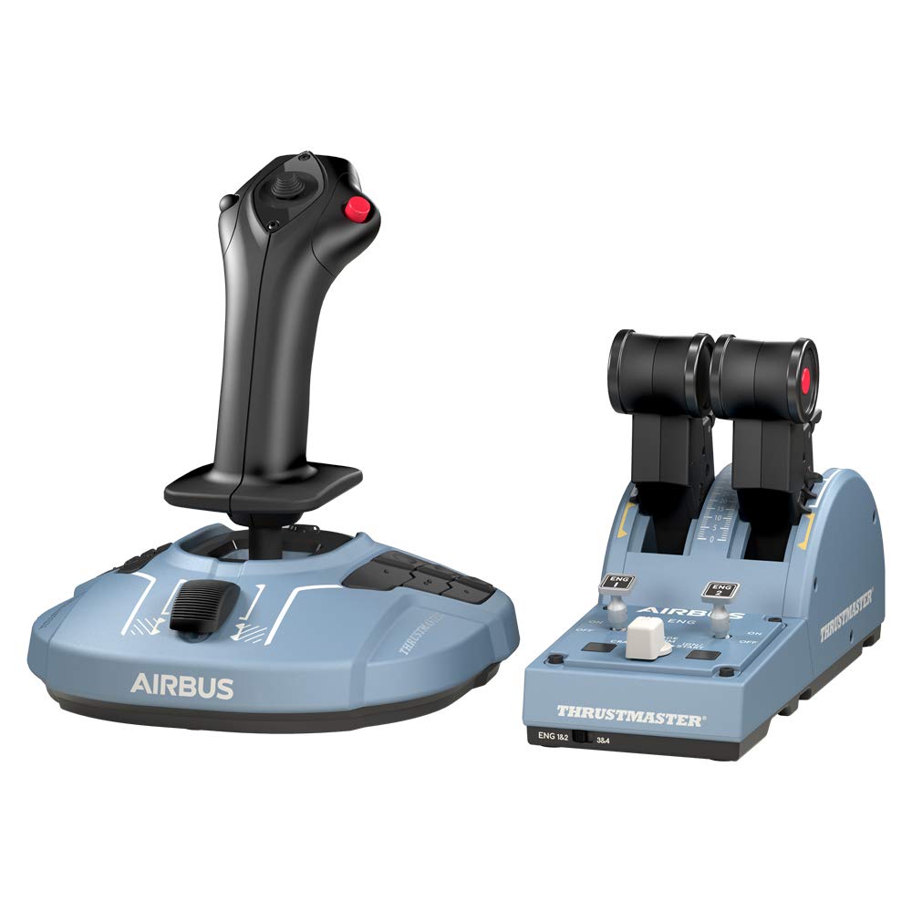Thrustmaster TCA Sidestick Airbus Edition Flight Sim Joystick - PC | A320 1:1 replica, drift-free magnetic sensor, 17 mappable action buttons, built-in throttle, thrust reverser, Hall sensor