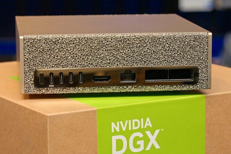 NVIDIA DGX Spark™ 2 Pack with Cable Bundle - Personal AI Desktop Supercomputer – Desktop GB10 Grace Blackwell Chip