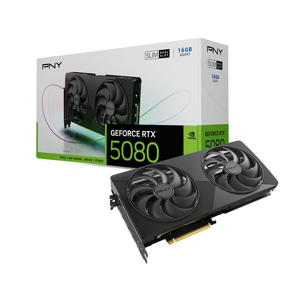PNY NVIDIA GeForce RTX™ 5080 OC Triple-Fan Graphics Card