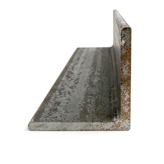 A36 Carbon Steel Angle, Unpolished (Mill) Finish, Hot Rolled, Unequal Leg Length, Squared Corners, 2" x 3" Leg Lengths, 0.25" Thickness, 48" Length, OnlineMetals