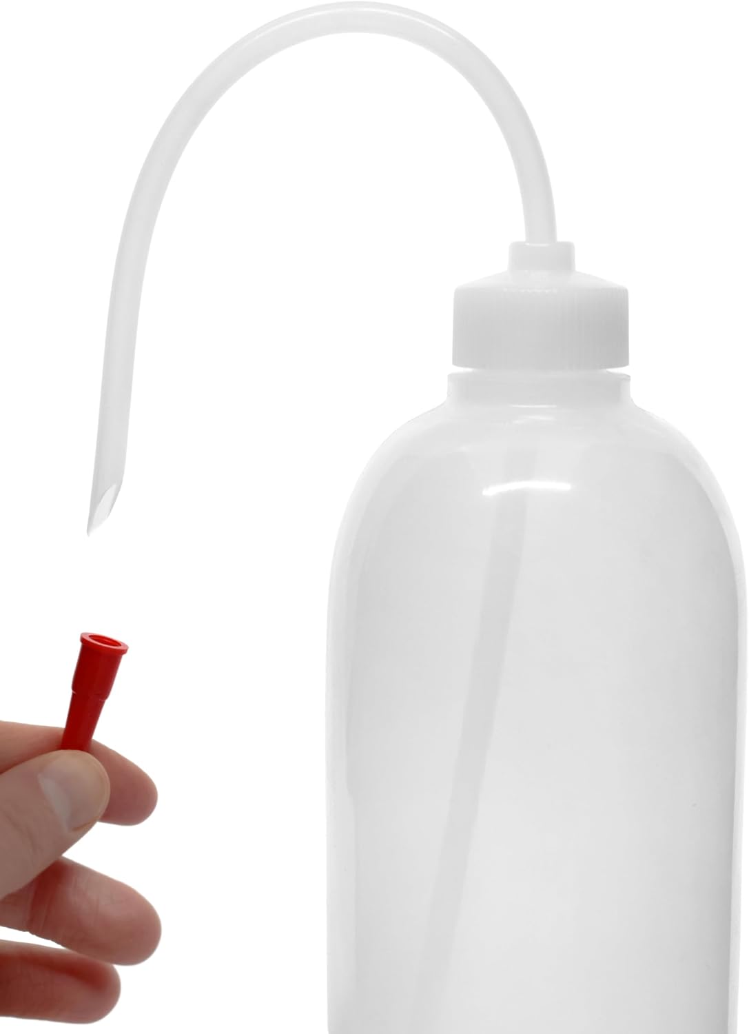 EISCO Wash Bottle, 500ml - Polyethylene - Translucent, Unbreakable - Screw Cap with Flexible Delivery Tube for Dispensing Liquid - Includes Tube Cap Labs