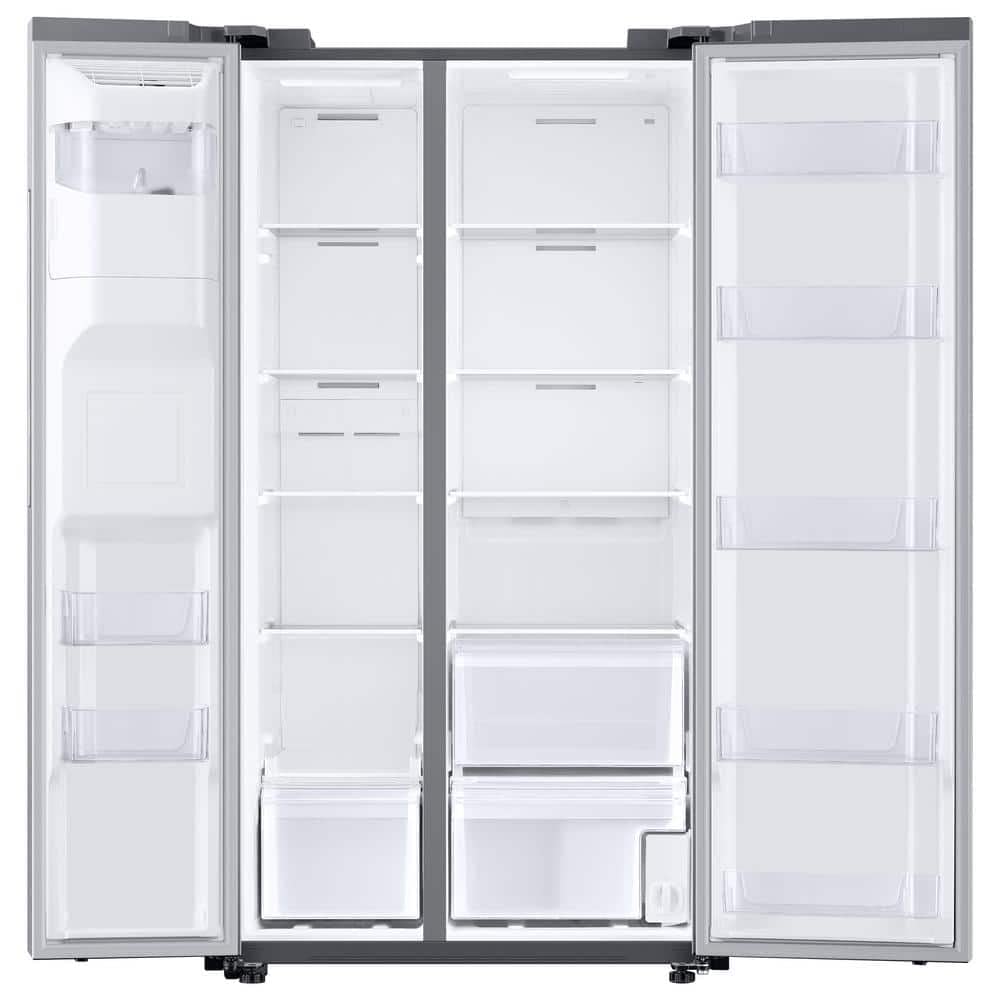 Samsung 27.4 cu. ft. Large Capacity Side-By-Side Refrigerator, Stainless Steel, RS27T5200SR/AA