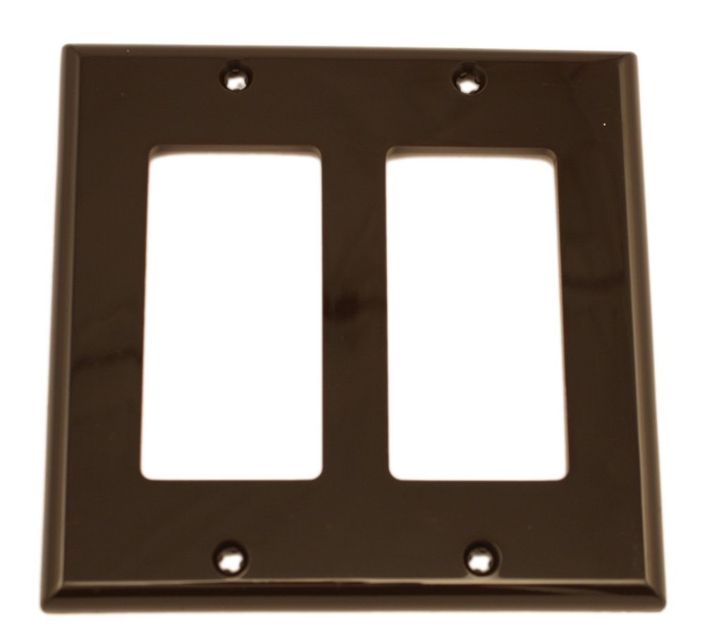 Leviton 1-Gang Decora/GFCI Device Wallplate, Standard Size, Thermoplastic Nylon, Device Mount, 80401-NGY, Gray
