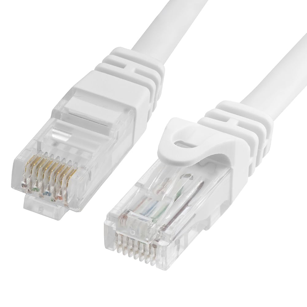 Cmple - Cat 6 Ethernet Cable 10 ft, Cat6 Patch Cables 10Gbps LAN Cable, 550MHz Network Cable, RJ45 Connectors, Compatible with Gaming Computer, Laptop, Modem, Router, HDTV, Gaming Console - Yellow