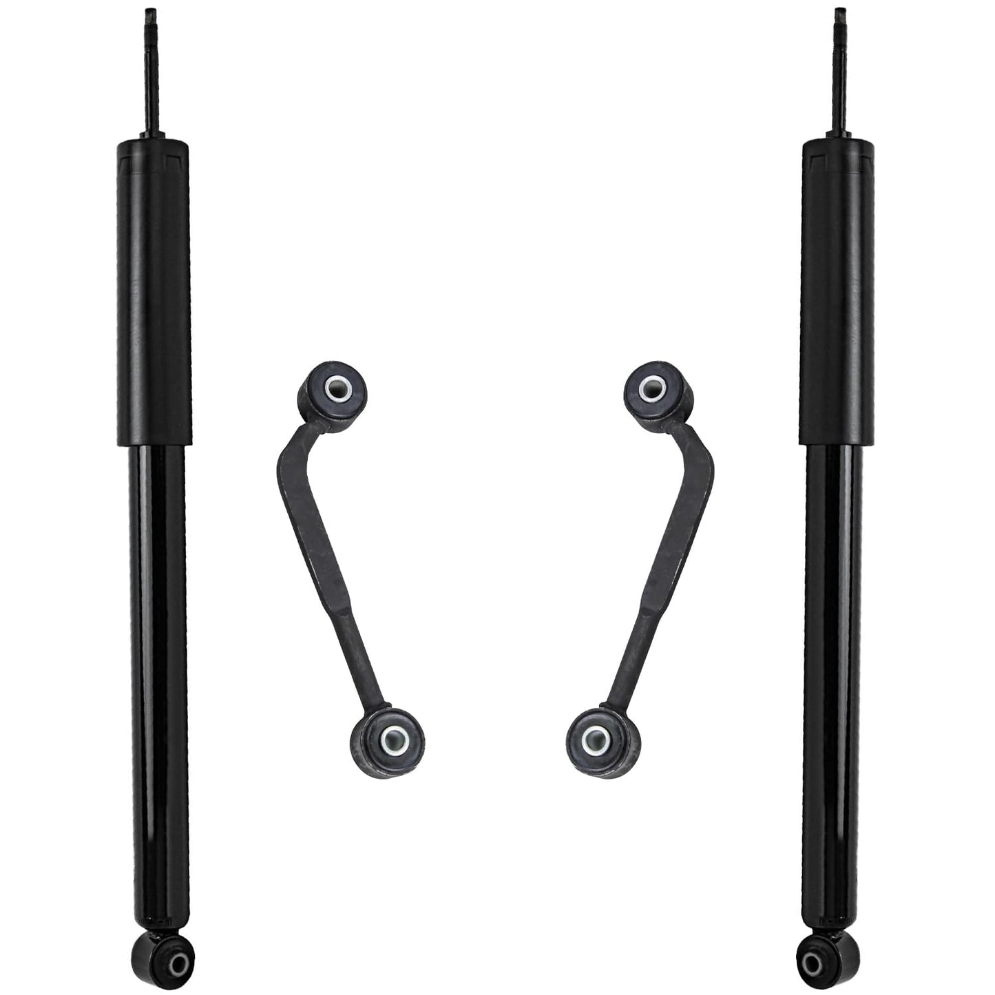 Detroit Axle - Rear Shock Absorbers for 2007-2024 Chevrolet Silverado 1500 | GMC Sierra 1500, 2pc Rear Shock Absorbers Assembly Pair Replacement