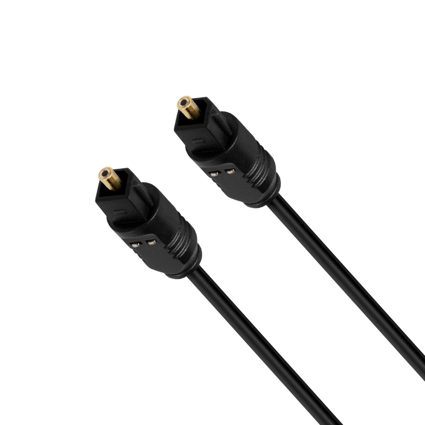 Cmple - Optical Audio Cable 6 ft Toslink Cable Slim Fiber Optic Cable Gold Plated Slim Optical Cord Digital S/PDIF Audio for Soundbar, AV Receivers, TV Sound Bar, Game Console