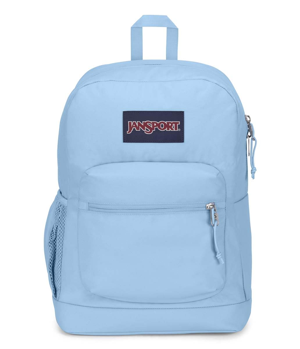 JanSport Cross Town Plus Backpack - Large Main Compartment, Side Water Bottle Pocket, 15-Inch Padded Laptop Sleeve - Black