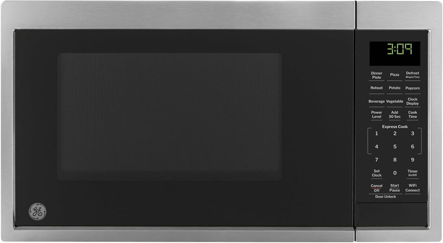 Smart Countertop Microwave Oven, Scan-to-Cook Technology, 0.9 Cubic Feet Capacity, 900 Watts, Child-Lock Technology, Smart Home & Kitchen Essentials, Stainless Steel