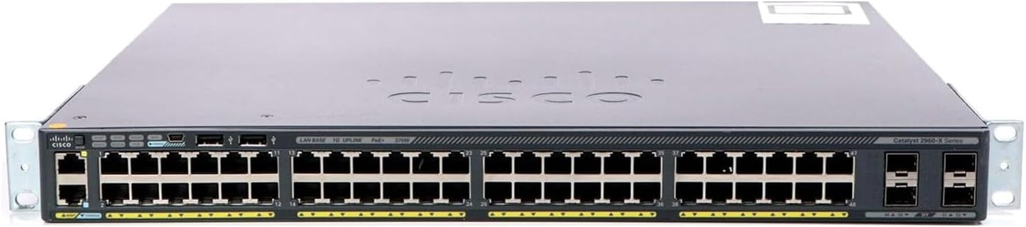 Cisco WS-C2960X-48LPS-L Catalyst 2960X Series 48-Port PoE+ Gigabit Ethernet Switch (Renewed)