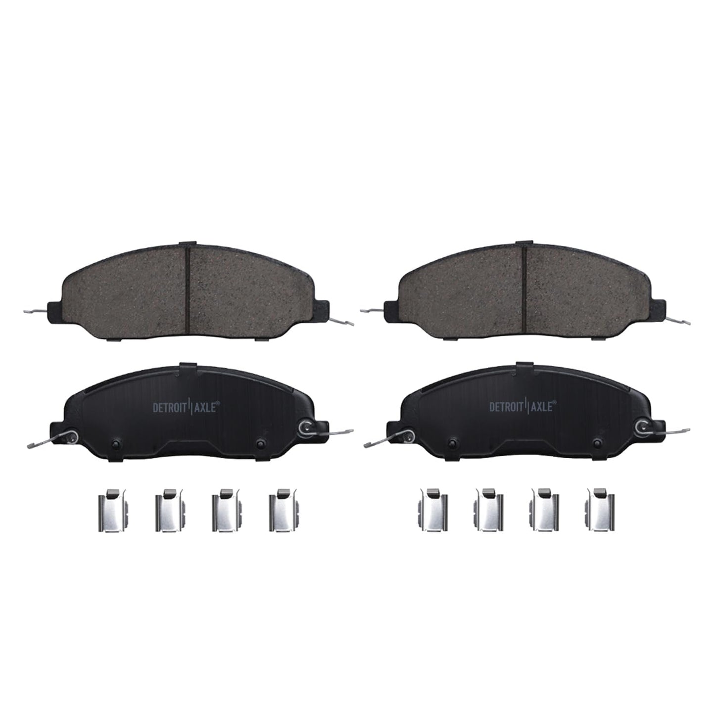 Detroit Axle - Front Brake Kit for 2003-2010 Honda Accord Disc Brake Rotors Ceramic Brakes Pads w/Hardware 2004 2005 2006 2007 2008 2009 Replacement [11.10 inch Rotors]