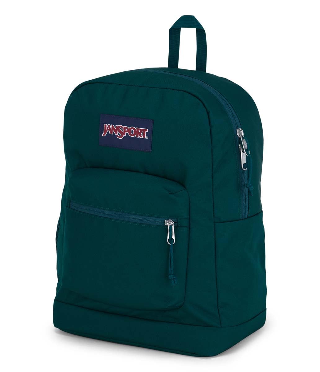 JanSport Cross Town Plus Backpack - Large Main Compartment, Side Water Bottle Pocket, 15-Inch Padded Laptop Sleeve - Black