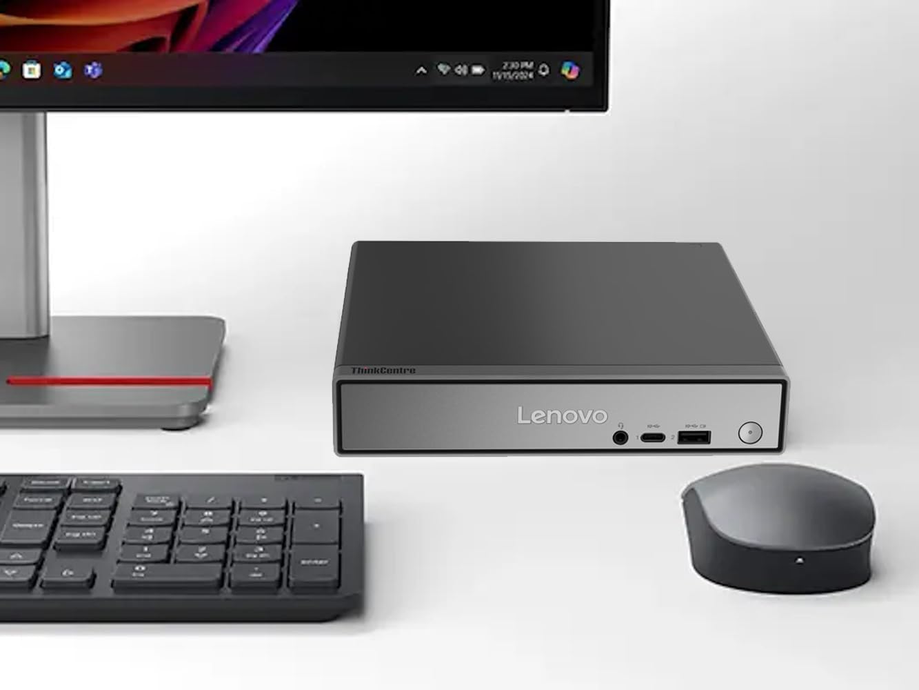 Lenovo ThinkCentre neo 50q Gen 5 Mini Desktop Computer, 6-core Intel Core i3-1315U, 16GB DDR5, 512GB SSD, Display Port + HDMI, WiFi 6, RJ-45, USB-C, Wired Keyboard & Mouse, Windows 11 Pro