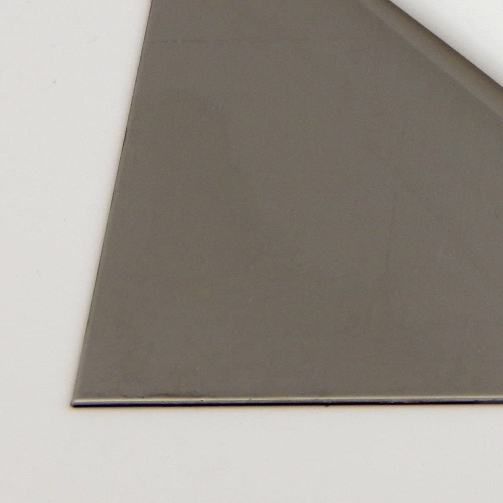 304 Stainless Steel Sheet, #2B Smooth Finish, Annealed, ASTM A240/ASME SA240, 0.048" Thickness, 24" Width, 48" Length, 18 Gauge, OnlineMetals