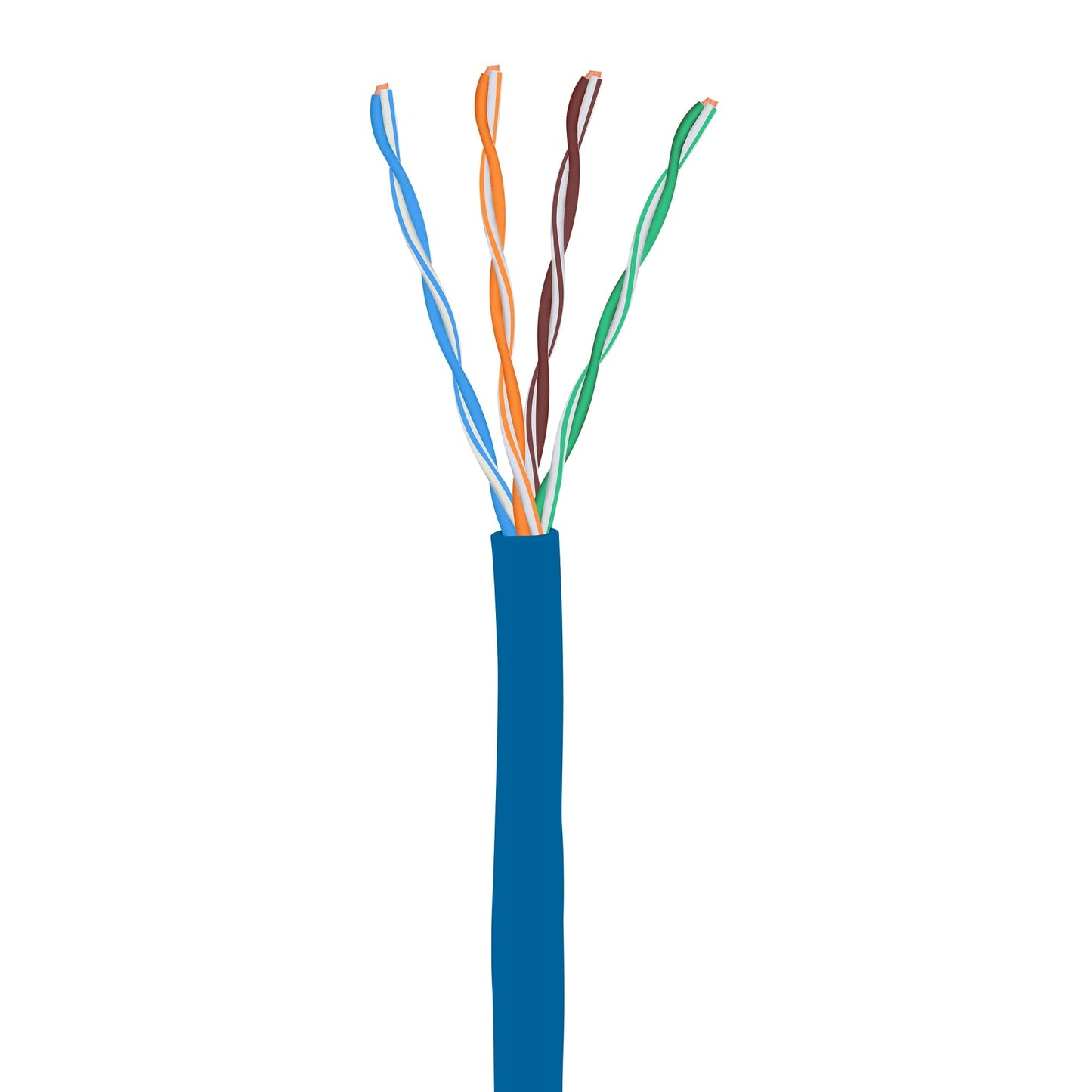 Elite Cat5e Riser (CMR), 1000ft, UTP 24AWG, Solid Pure Copper, 350MHz, UL Listed, Easy to Pull (Reelex II) Box, Bulk Ethernet Cable, Blue